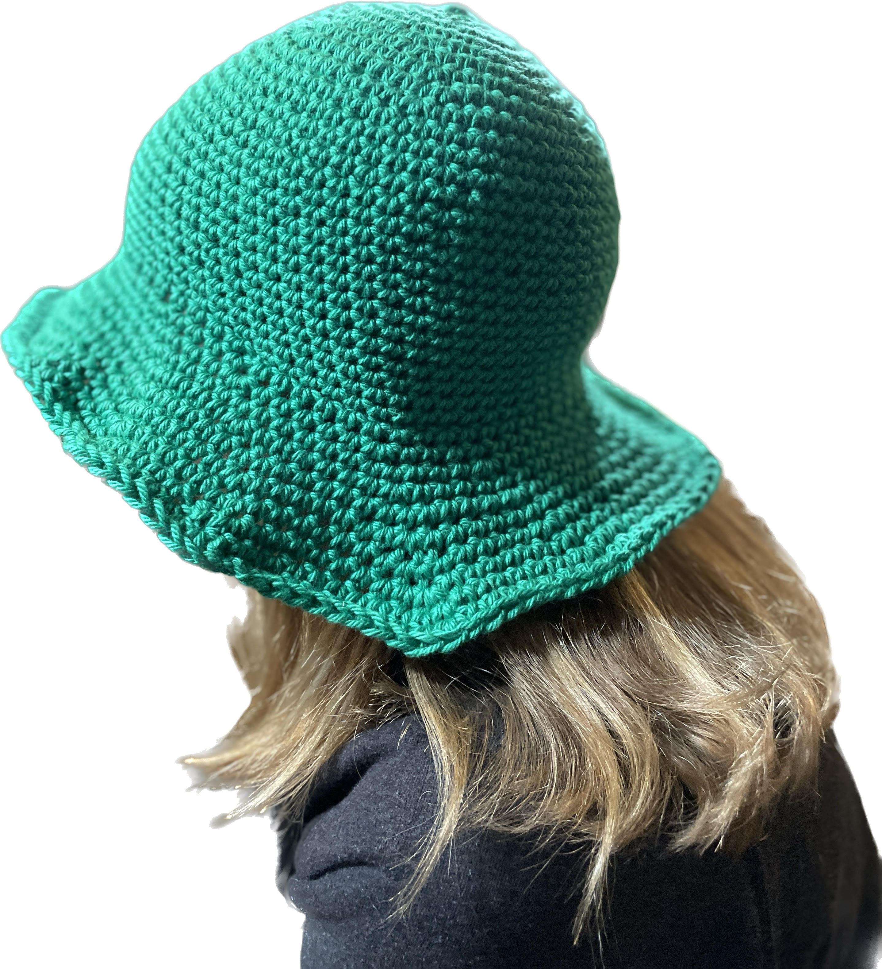 Finished Kids Green Bucket hat