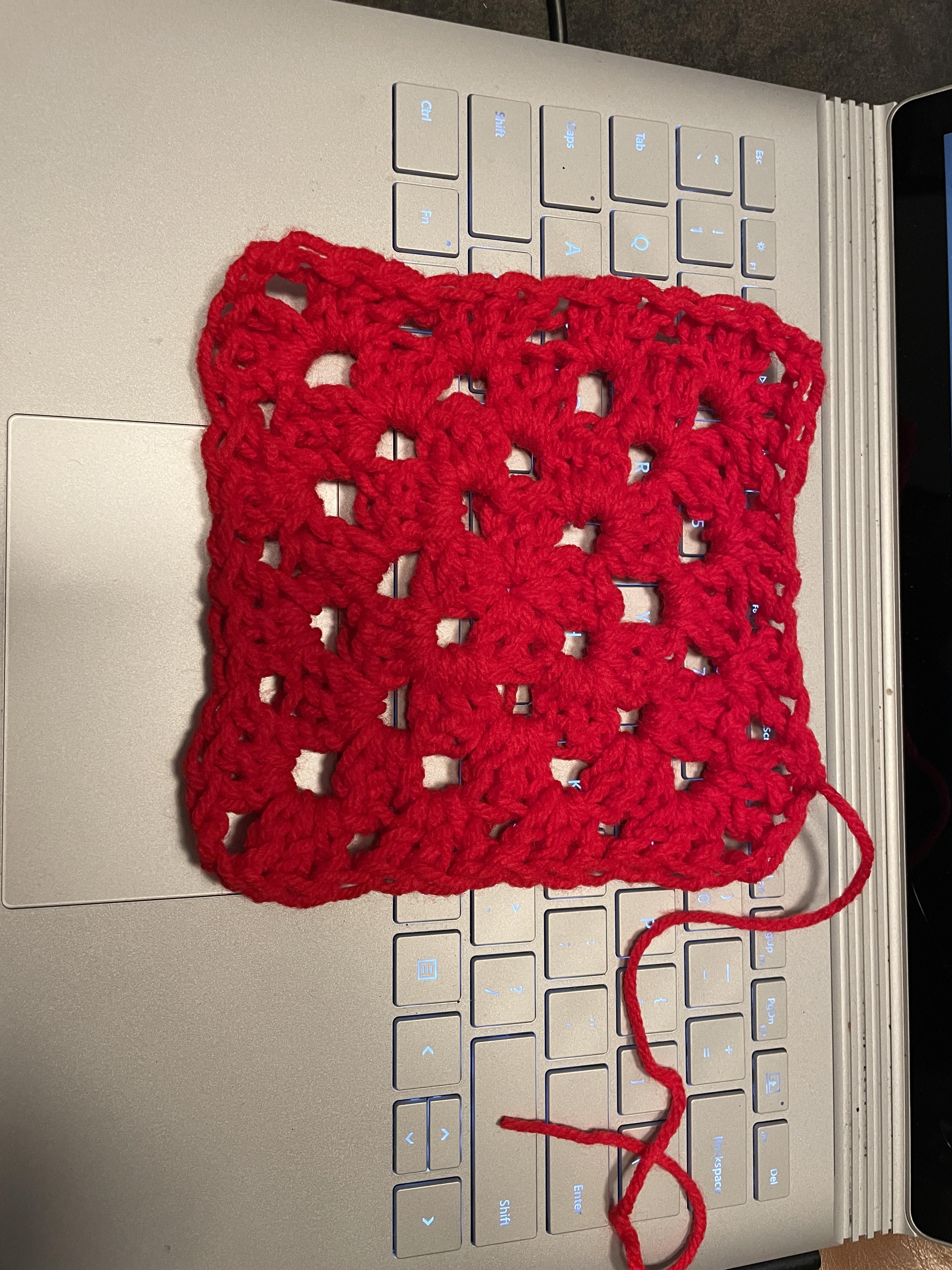 First square for the Firends blanket