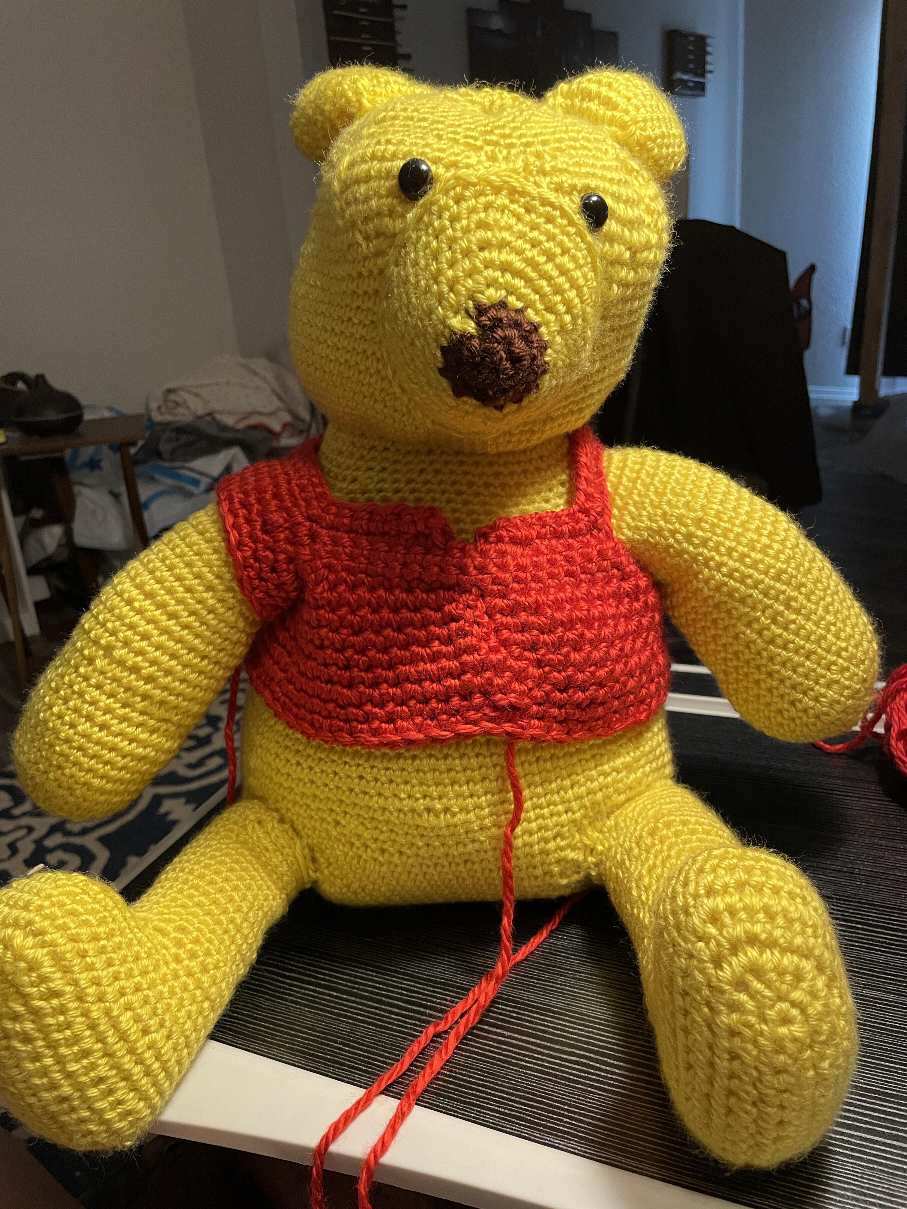Almost finished Pooh bear