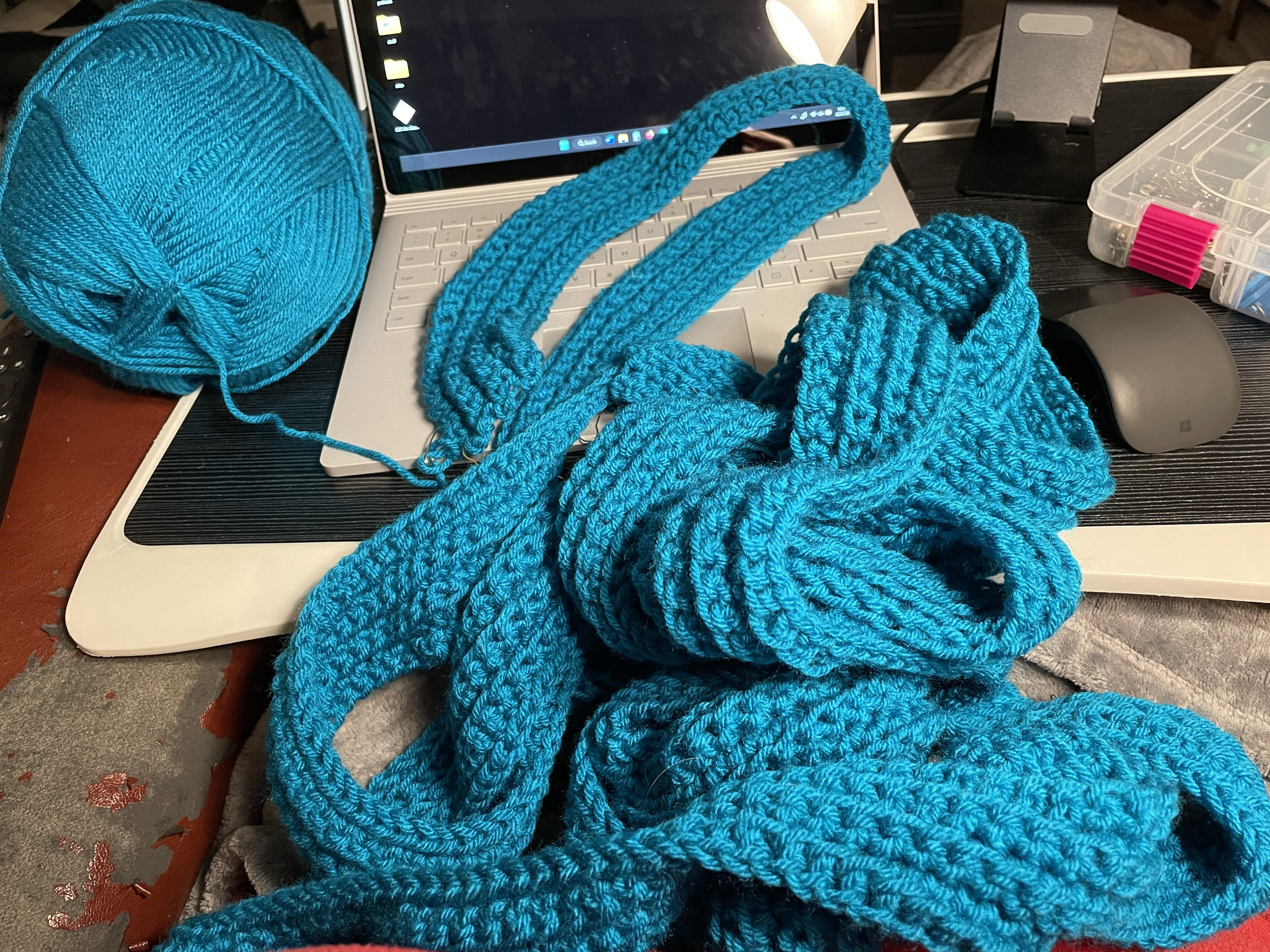 Update on the Fantasy Hooded shawl